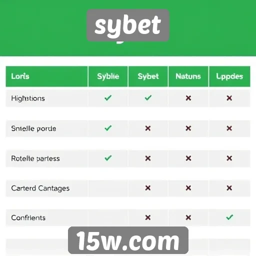 Comparativo entre sybet e outros sites de apostas